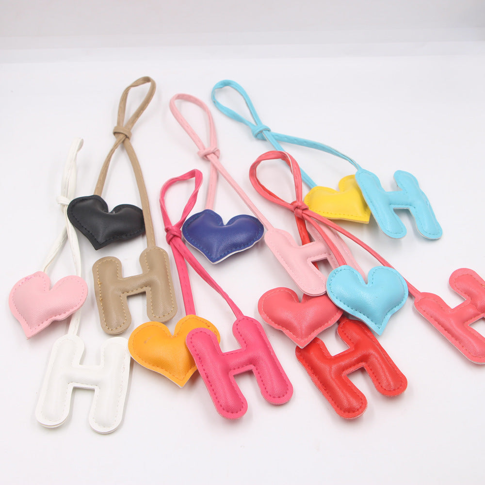 1585 love heart charm bag pendant