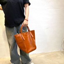 2211 genuine leather large shopping tote