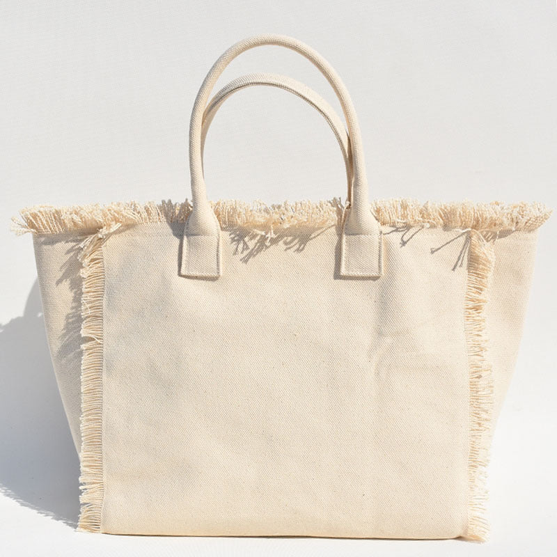 2109 summer beach tassel canvas handbag