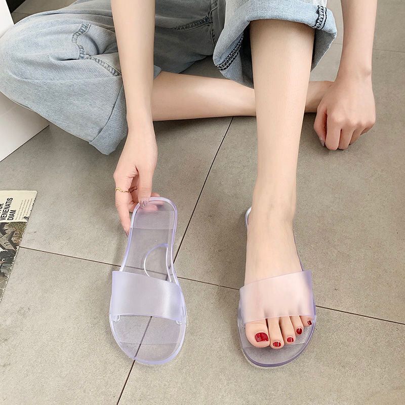 1302 fashion summer transparent slide