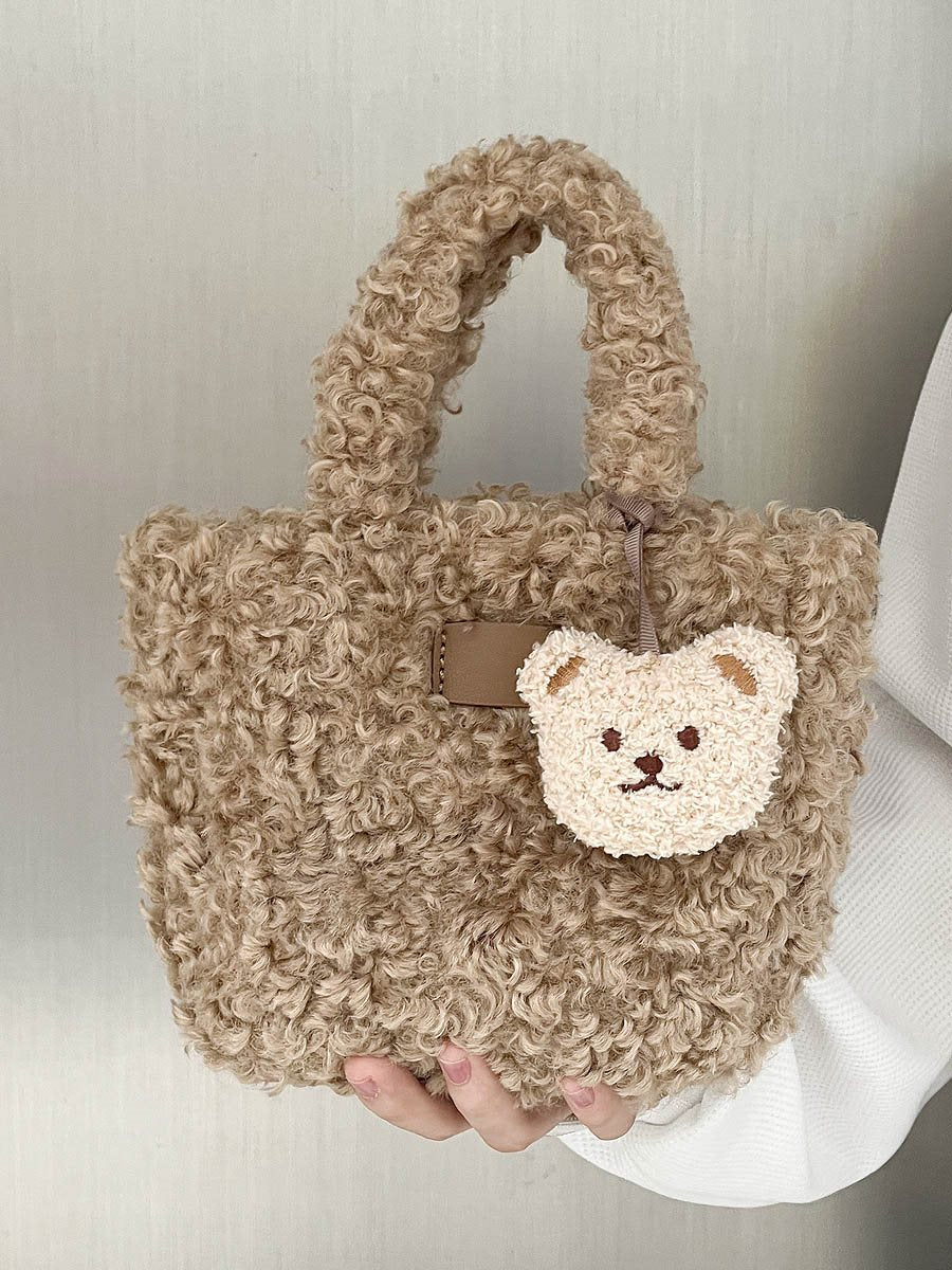 1918 mini lamb wool handbag