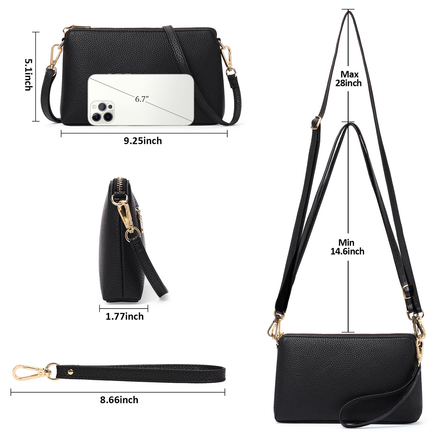 256 solid small flap crossbody bag