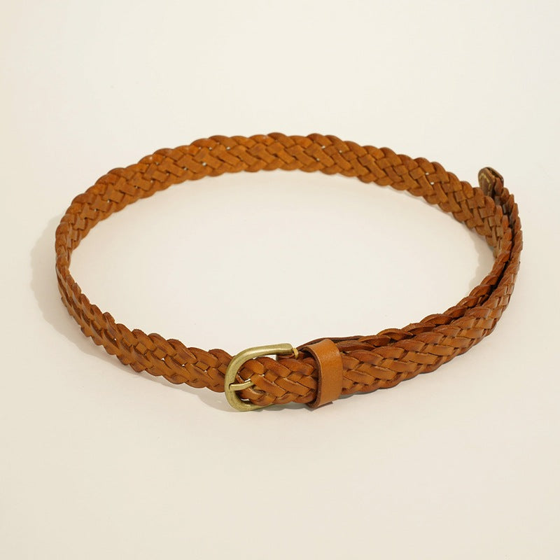 1875 weave leather belt