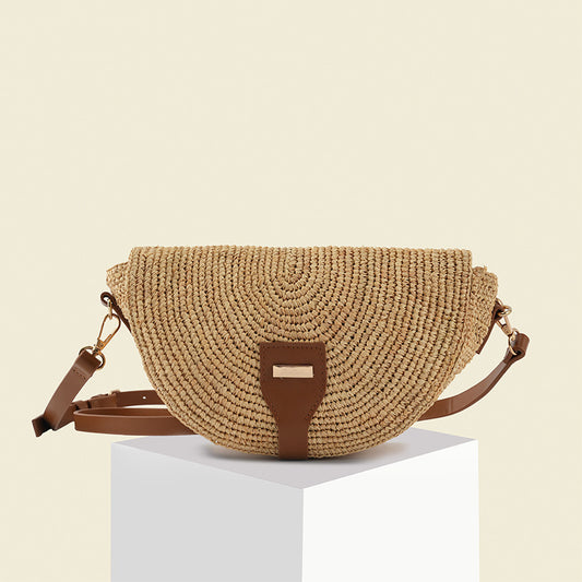 2148 raffia handmade beach crossbody bag