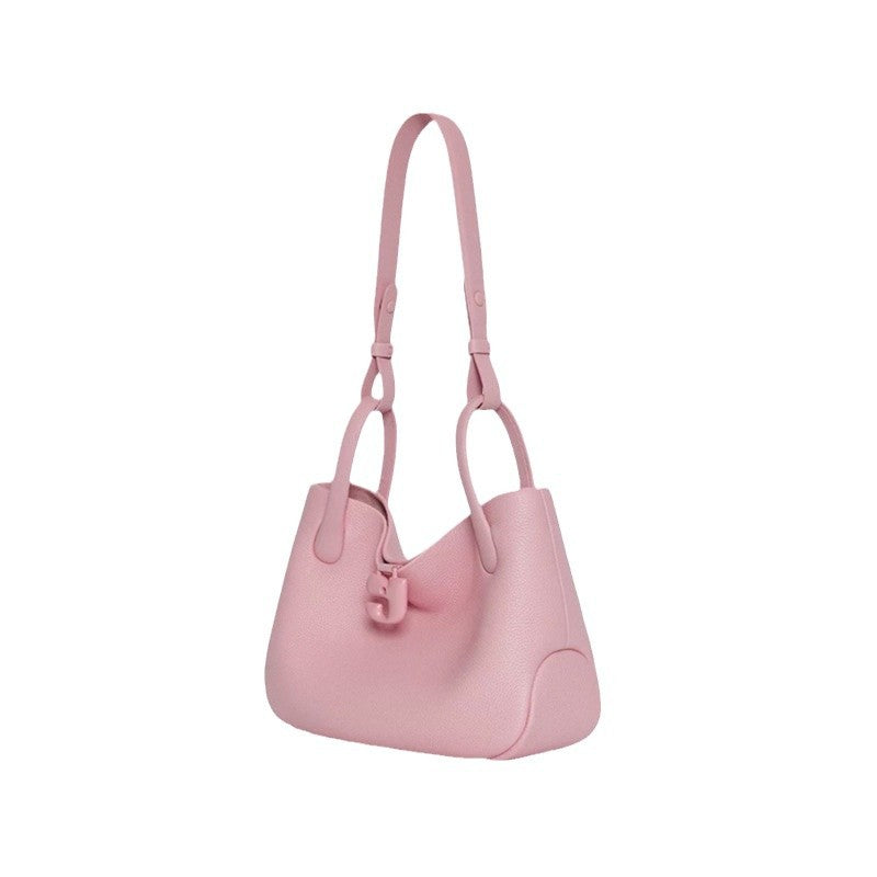 656 niche suede leather hobo bag