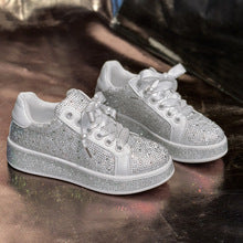 2675 platform sneaker fully rhinestone