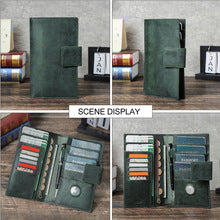 1388 Vintage cowhide passport holder