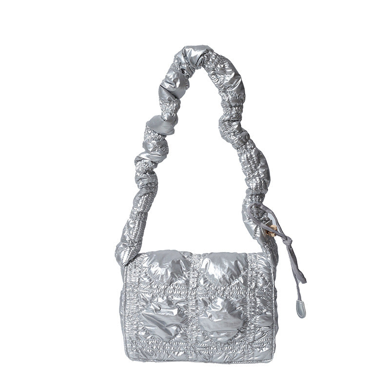 1668 nylong plaid crossbody bag
