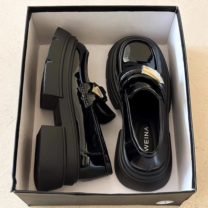 3566 Platform Leather Shoes