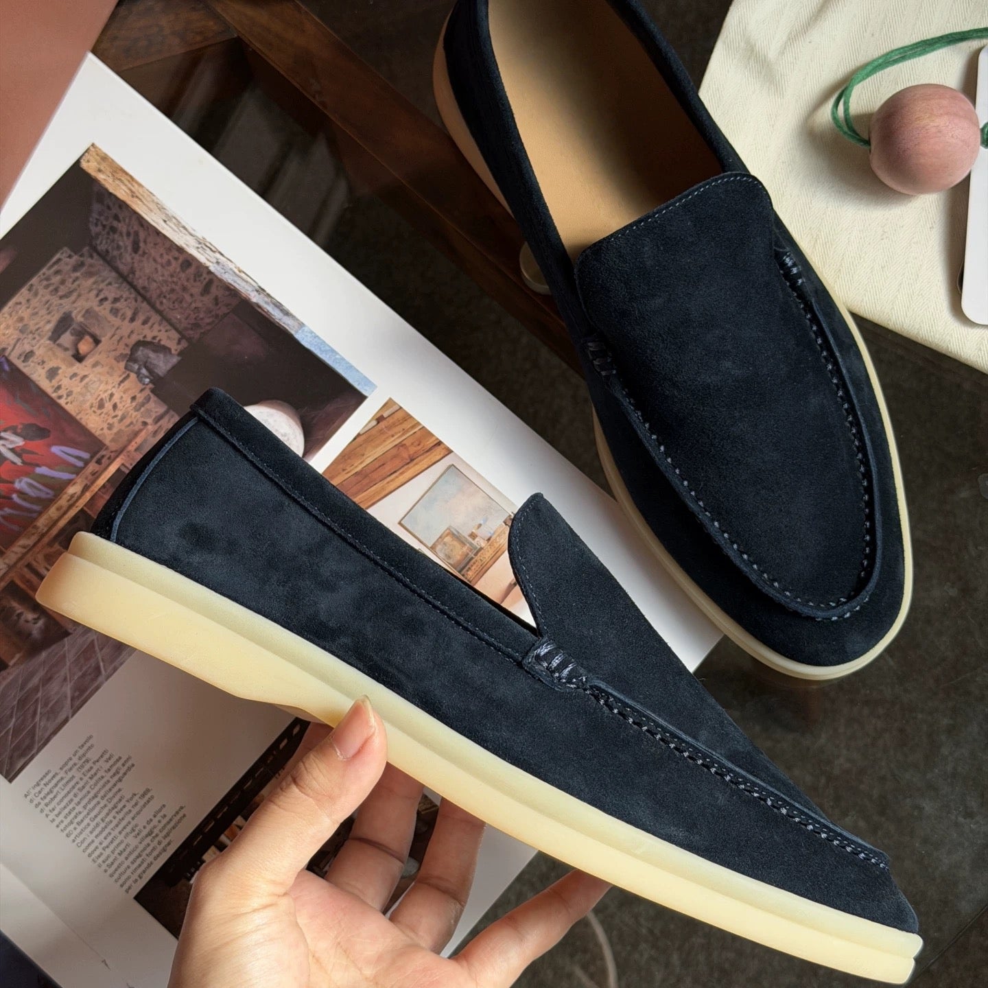 301 men's loafer in suede