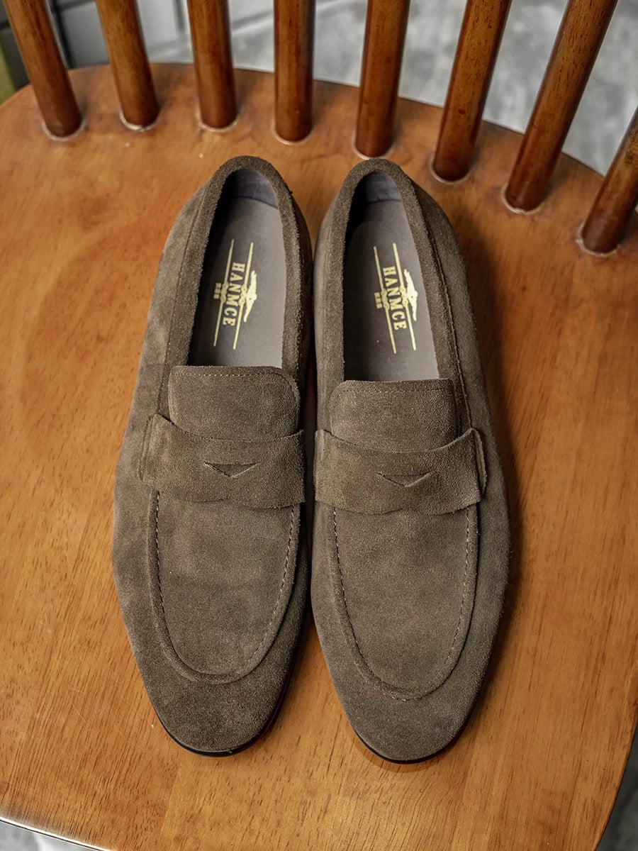 4554 men's loafer in suede