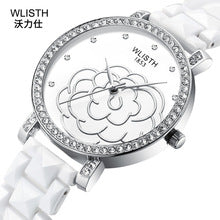 2238 ceramic rhinestone quartz watch