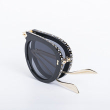2738 rhinestone fold fashion sunglass
