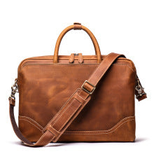 2619 cowhide 14inches unisex laptop handbag (fedex included)