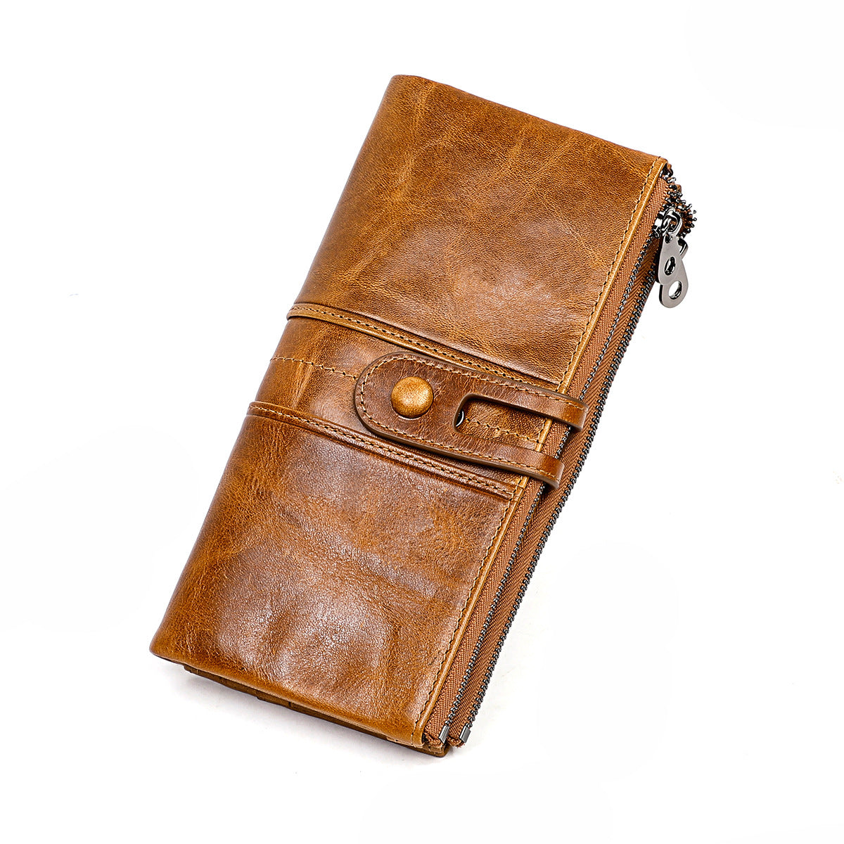 1613 genuine leather 3 fold women wallet card holder