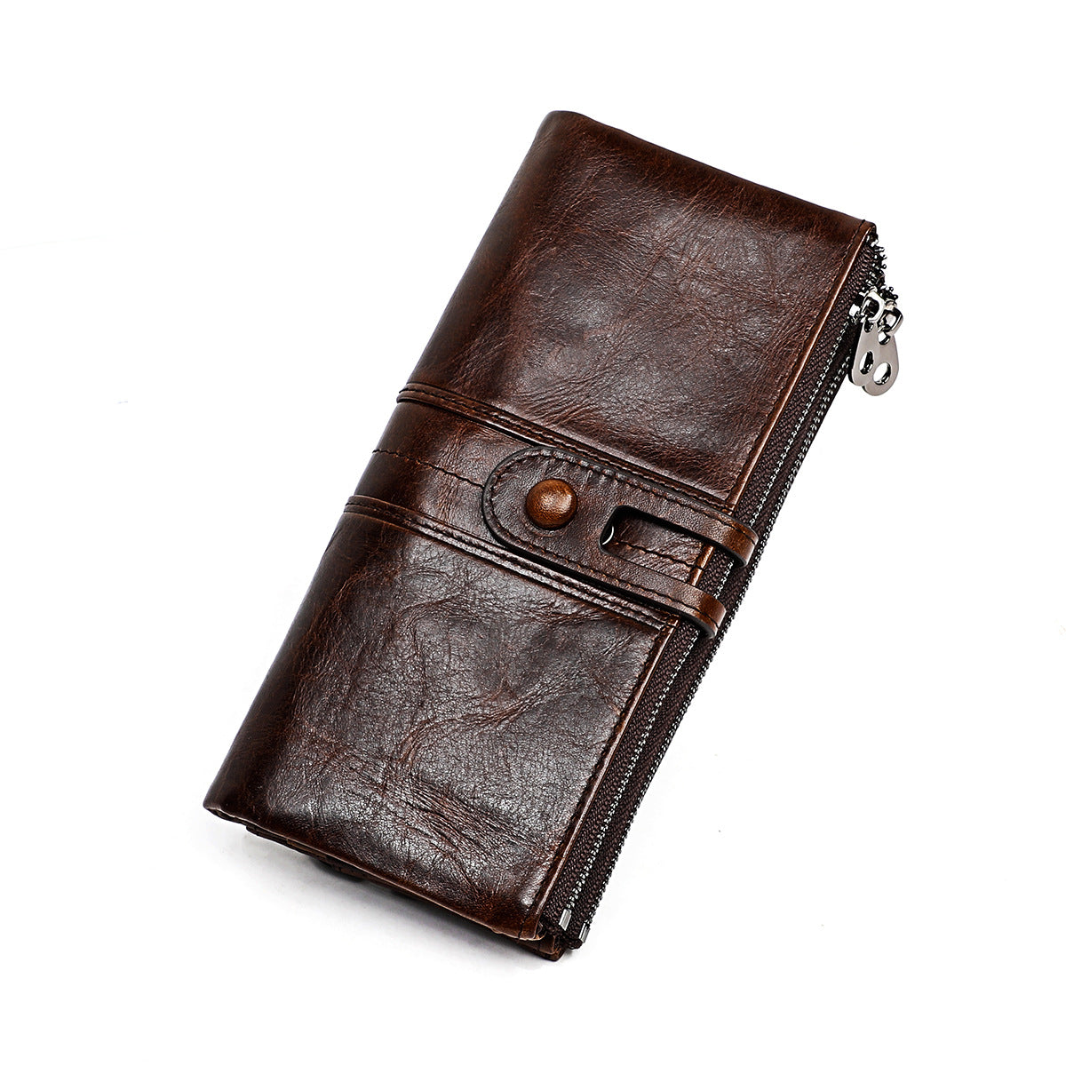 1613 genuine leather 3 fold women wallet card holder
