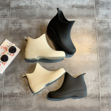 0813 fashion style women short rainboots