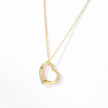 2562 S925 silver heart necklace