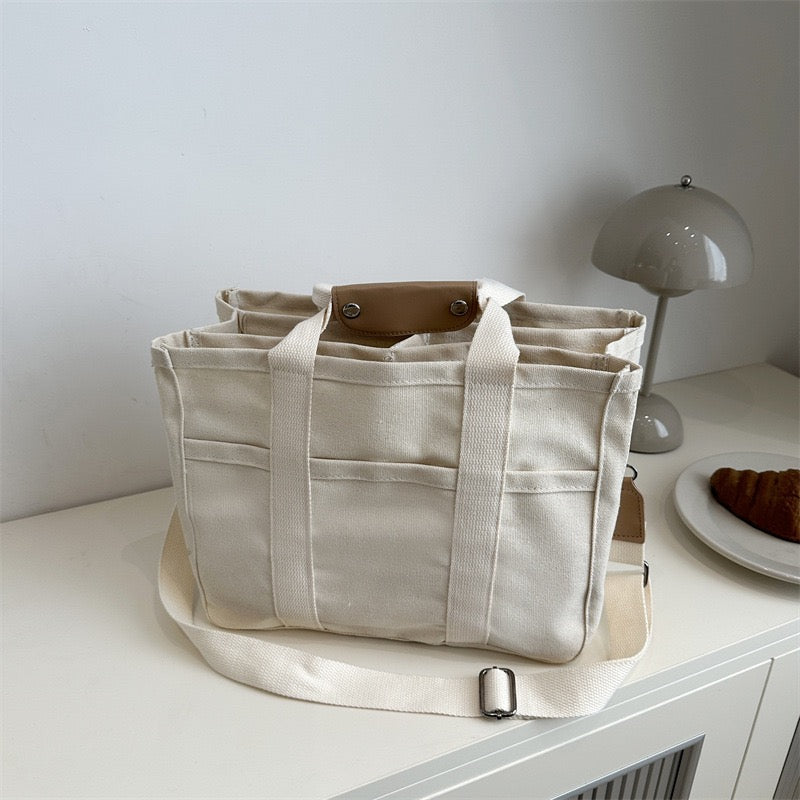 3909 Spacious canvas tote bag