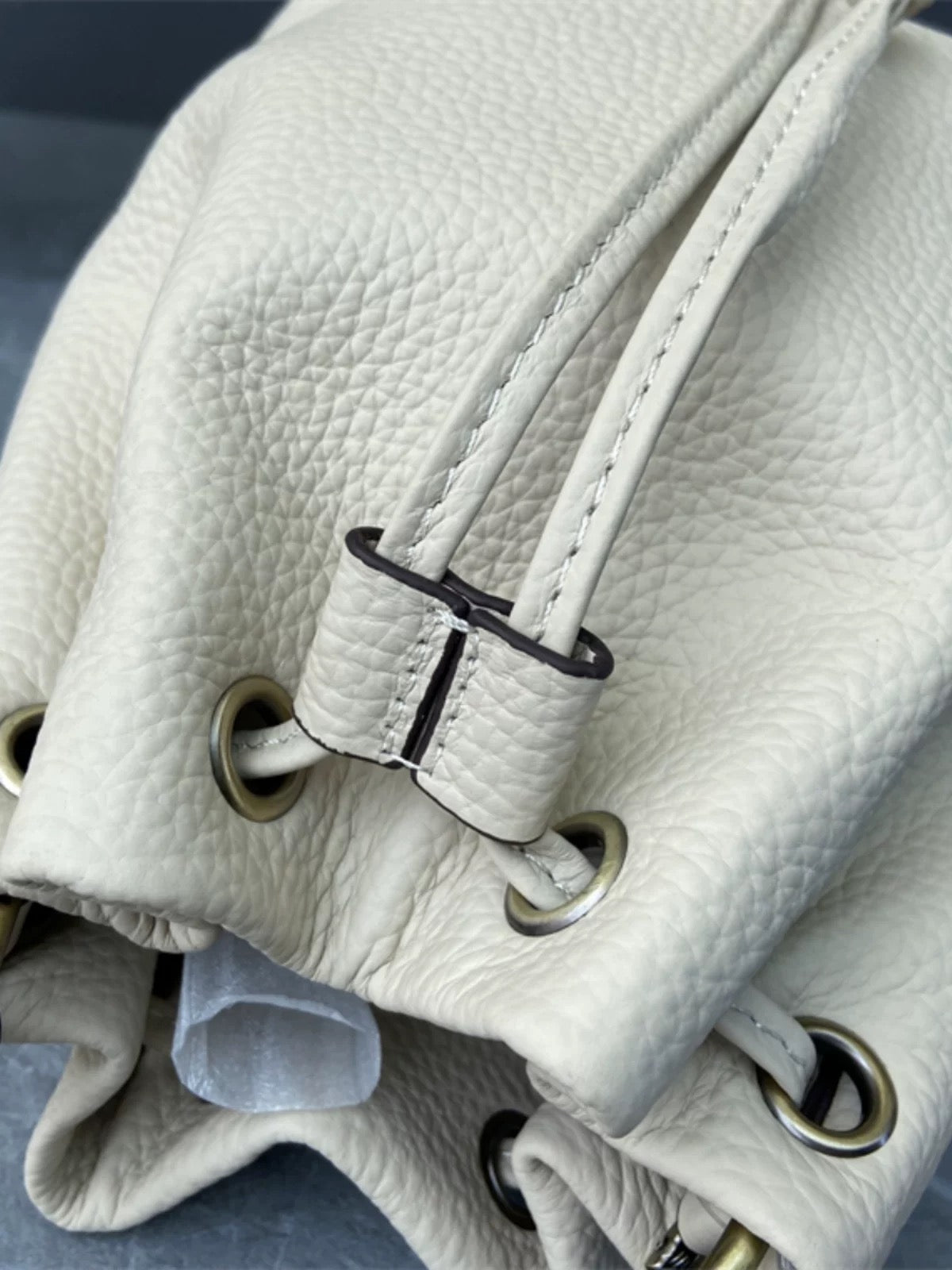 4471 genuine leather women bucket bag