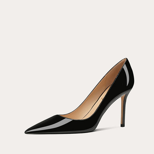 2395 women leather high heel pumps