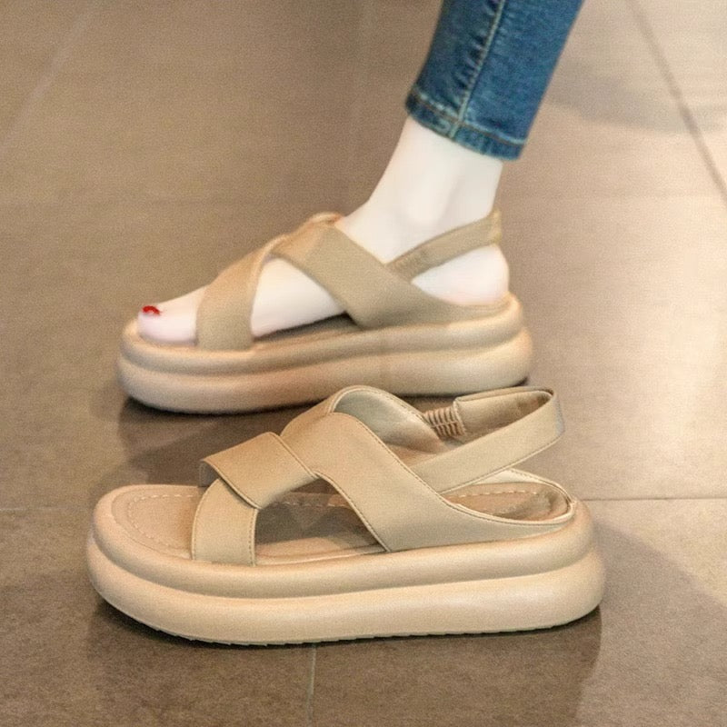 T54 Genuine leather women summer sandal