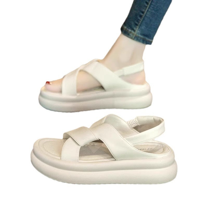 T54 Genuine leather women summer sandal