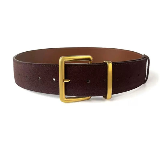 1167 Ladies Fashion  Genuine Leather Wide Belt