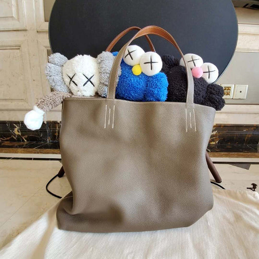 3980 two-tone genuine leather handbag (fedex)