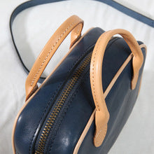 2459 genuine leather mini boston handbag