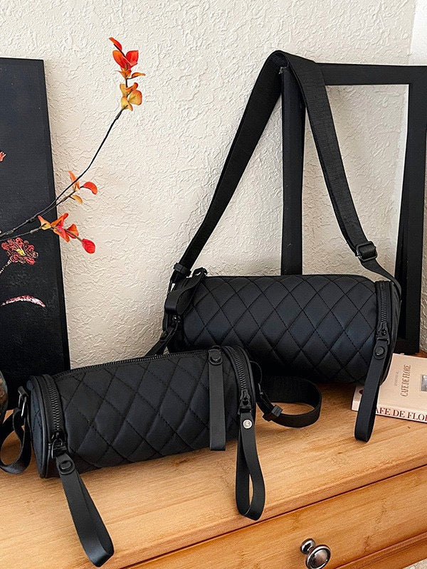 4179 Fashionable Cylinder Crossbody Bag