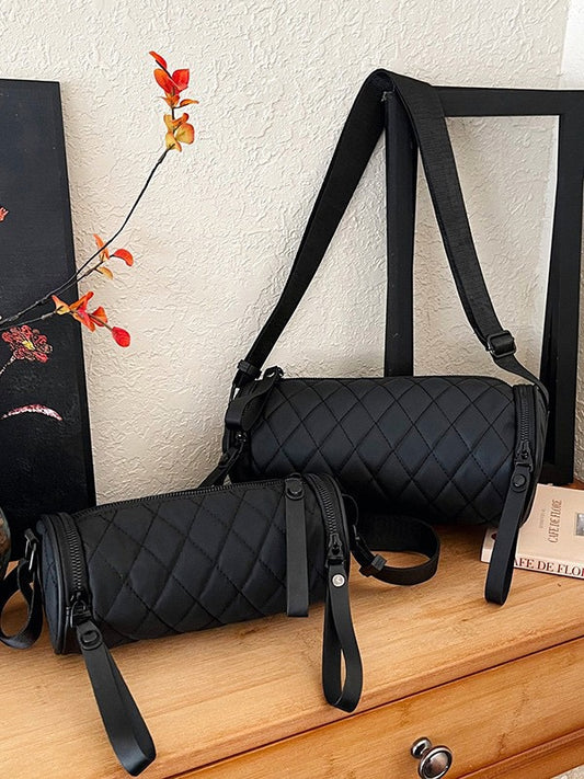 4179 Fashionable Cylinder Crossbody Bag