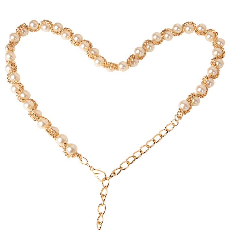4224 metal chain belt for women