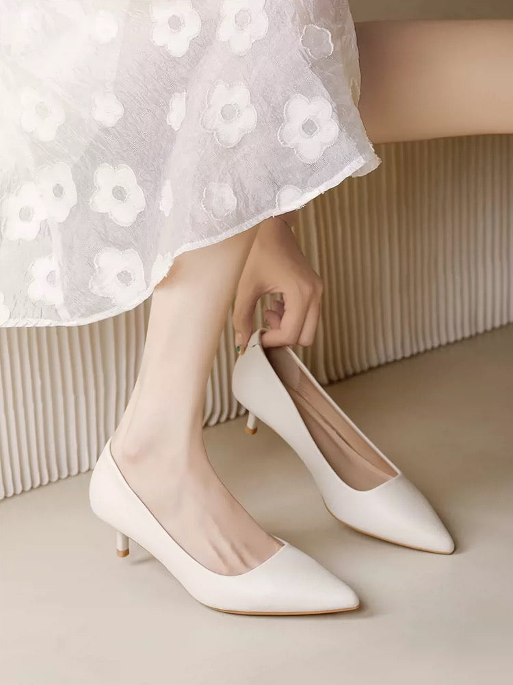 4921 genuine leather pump