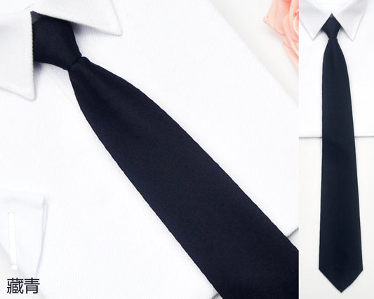 1085 solid polyester neck tie