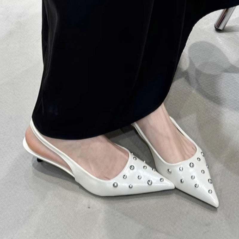 3399 Dressy Pointed-Toe Heeled Sandals