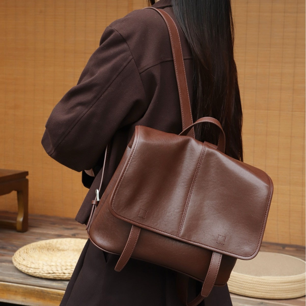 4182 Fashion Leather Backpack