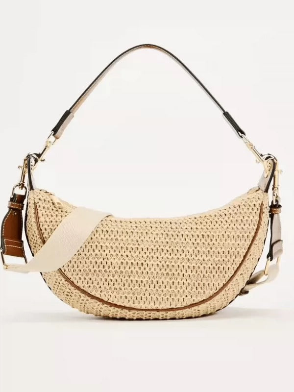954 handmade straw crossbody bag