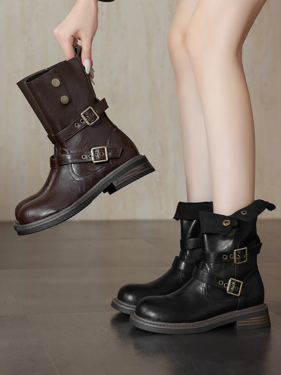 4923 genuine leather boots