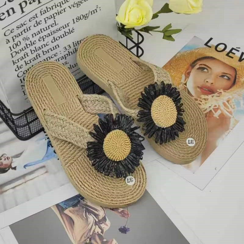 3803 Fashionable straw sandals