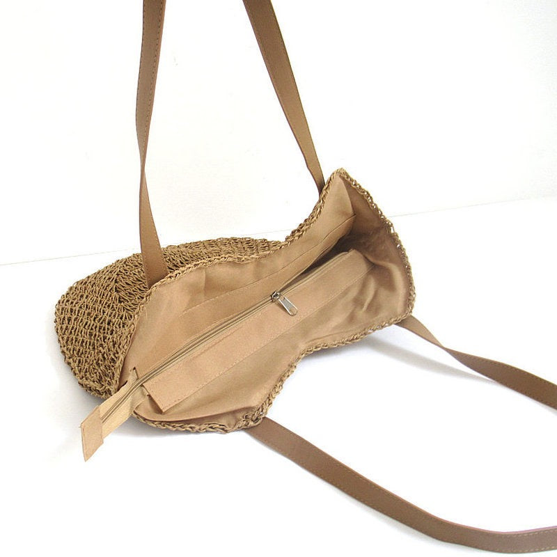 2231 raffia straw handbag
