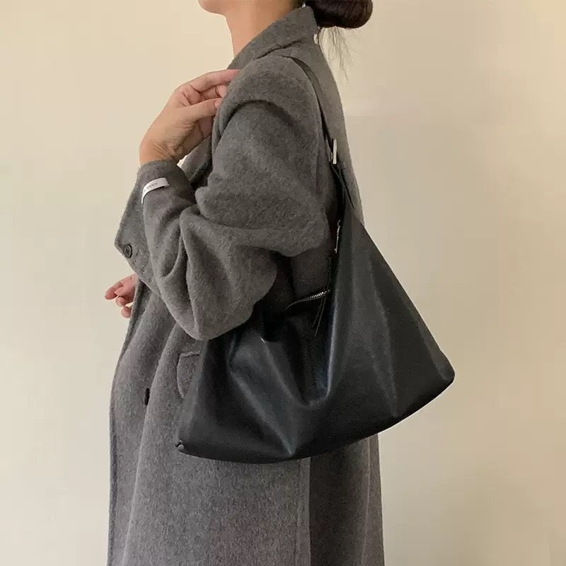 3676 genuine leather large hobo