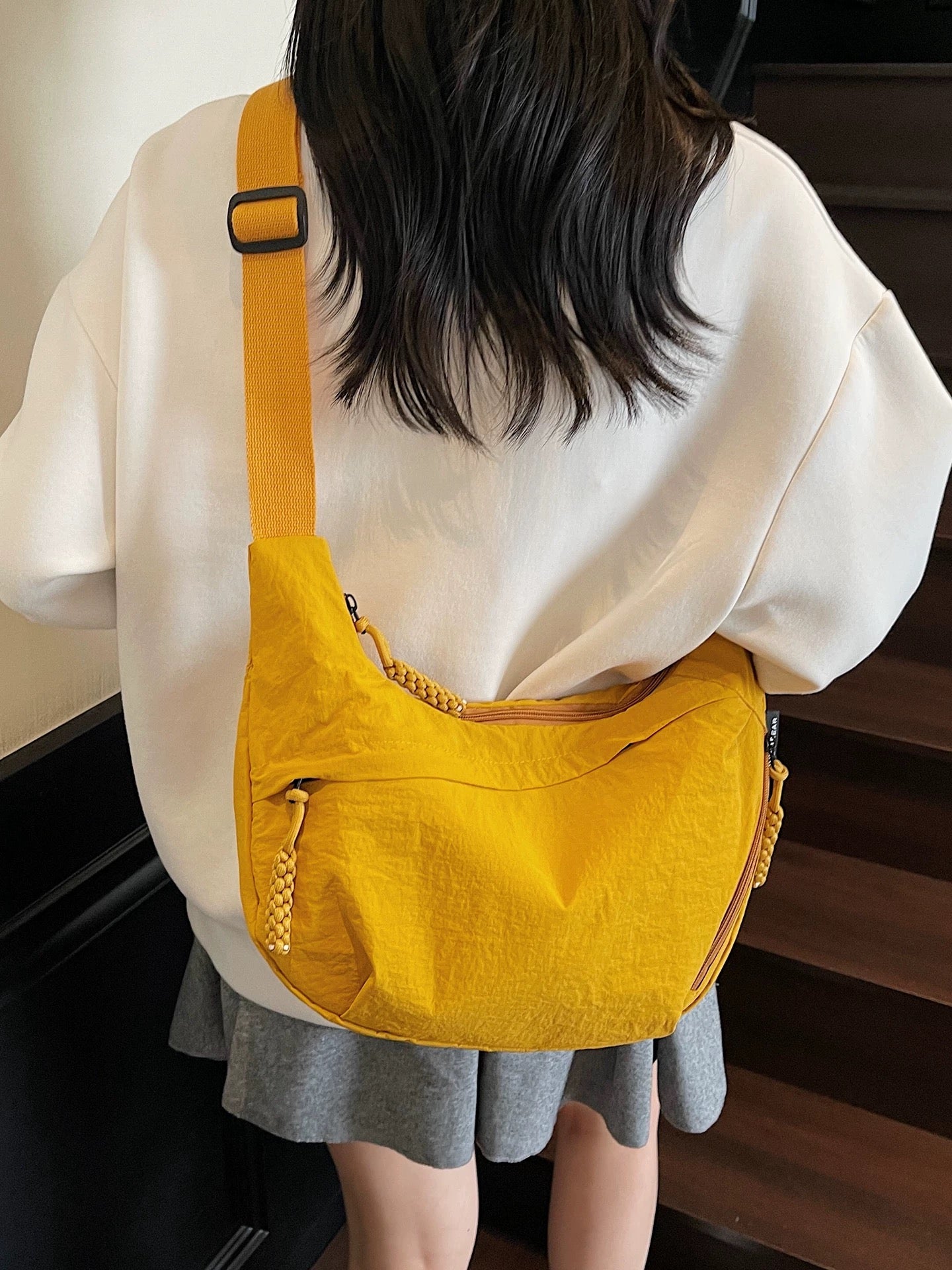 4537 nylon crossbody bag