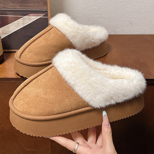 4109 Faux Fur-Lined Slipper Boots