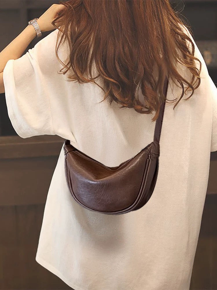 4484 genuine leather women crossbody bag