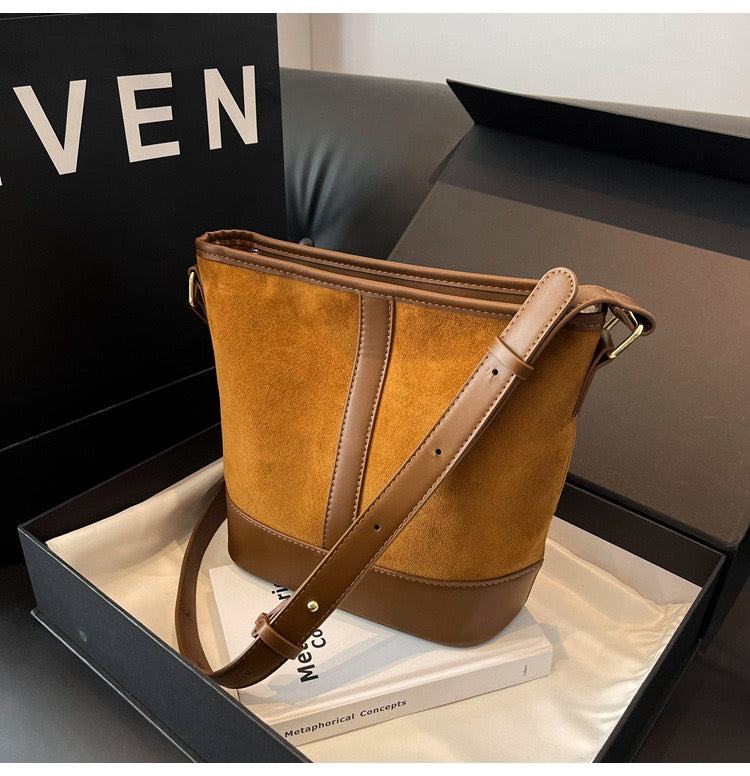 3787 Women's Fashion Large Bucket Bag