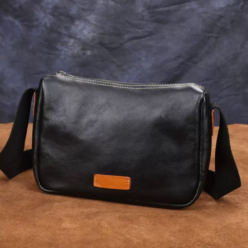 4149 genuine leather men's crossbody bag