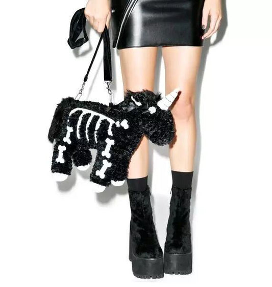 1798 dark punk unicorn backpack