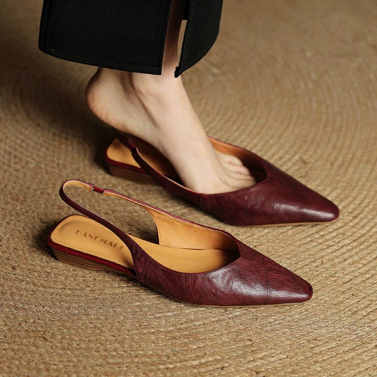 4732 genuine leather flats