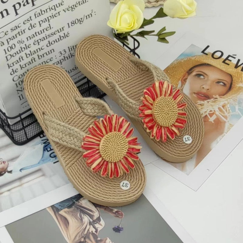 3803 Fashionable straw sandals
